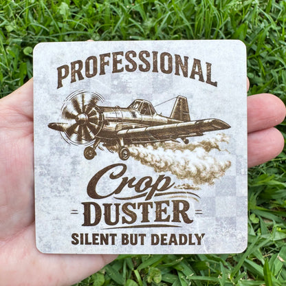 Professional Crop Duster Coaster