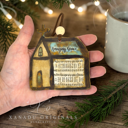 Amazing Grace Church Christmas Ornament
