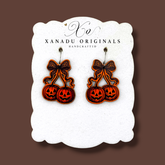 Coquette Pumpkin Earrings