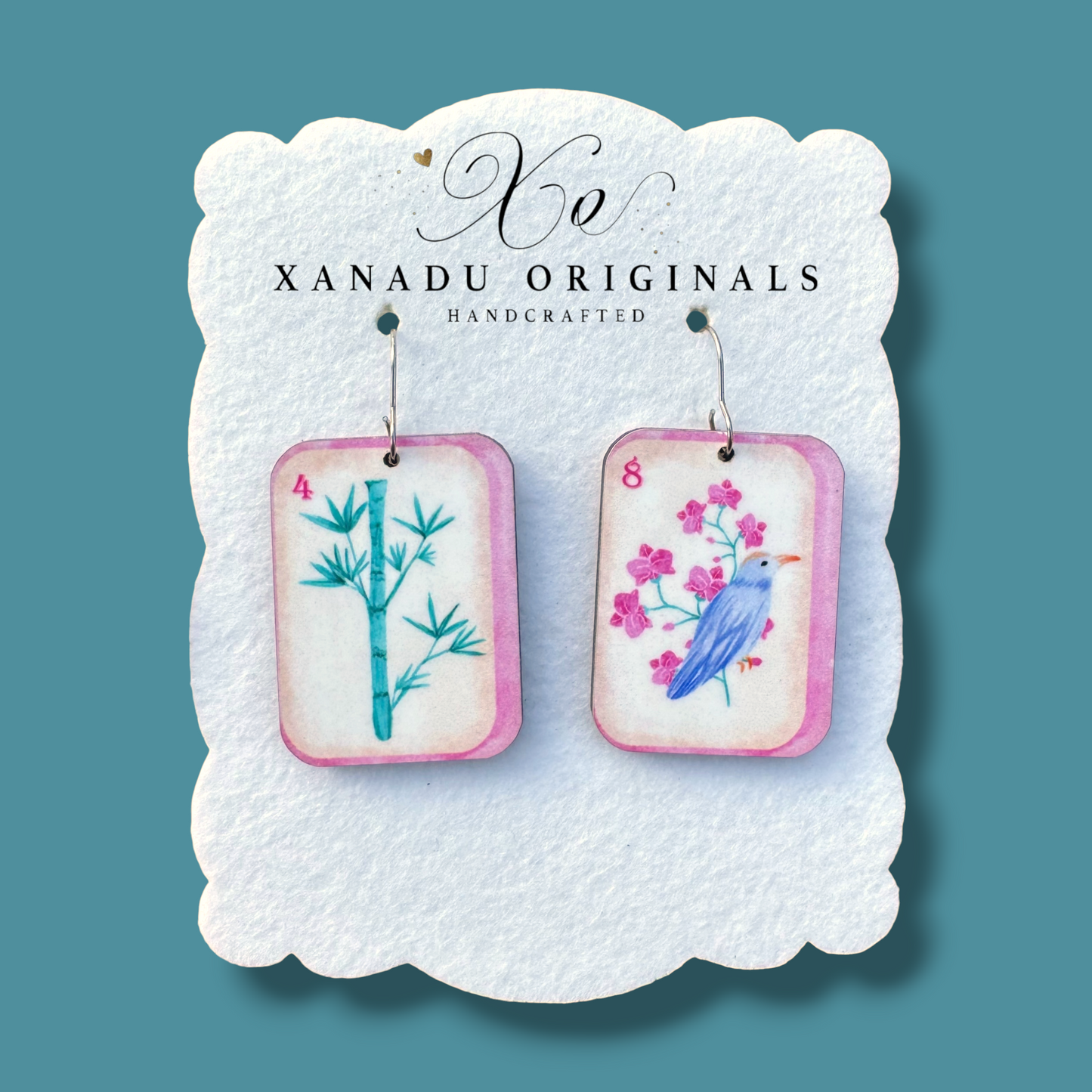 Mahjong Dangle Earrings