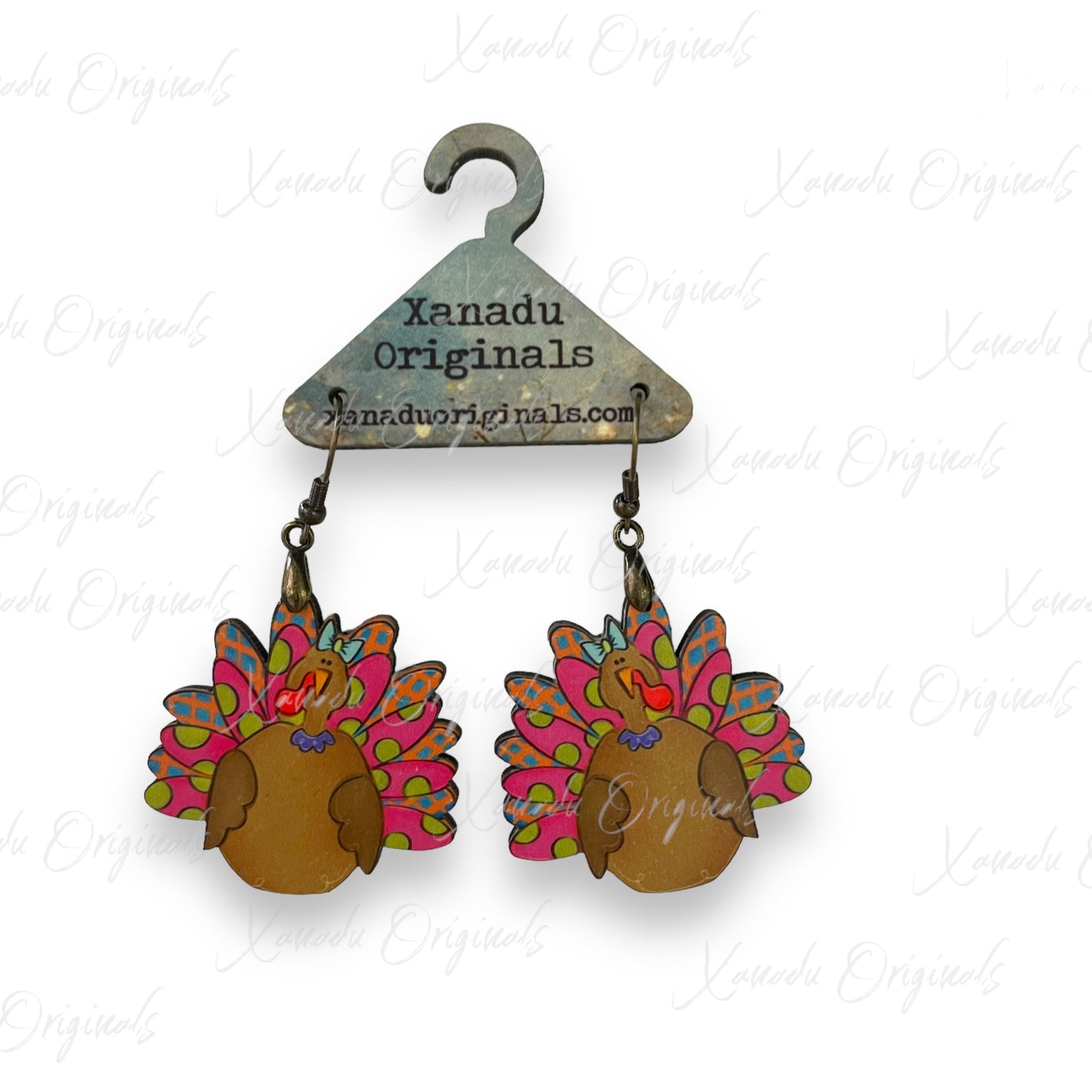 Happy Turkey Girl Earrings