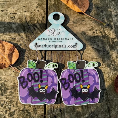 Jack O Lantern Dangle Earrings