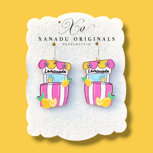 Lemonade Stand Dangle Earrings