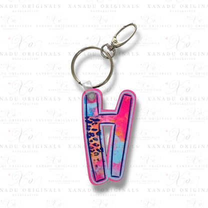 Funky Feline Alpha Keychains (A-Z) | Bag Tag