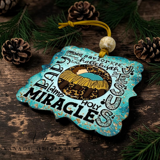 Baby Jesus Miracle Christmas Ornament