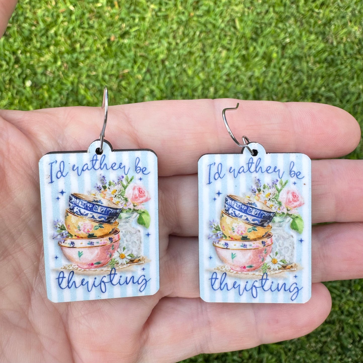 I'd Rather Be Thrifting Earrings