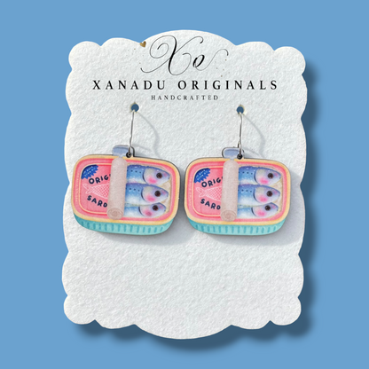 Sardine Can Earrings