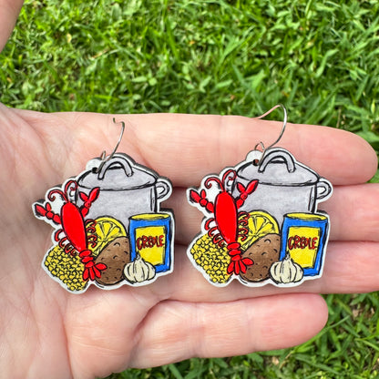 Crawfish Boil Earrings