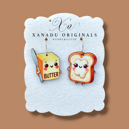 Butter To My Bread Earring