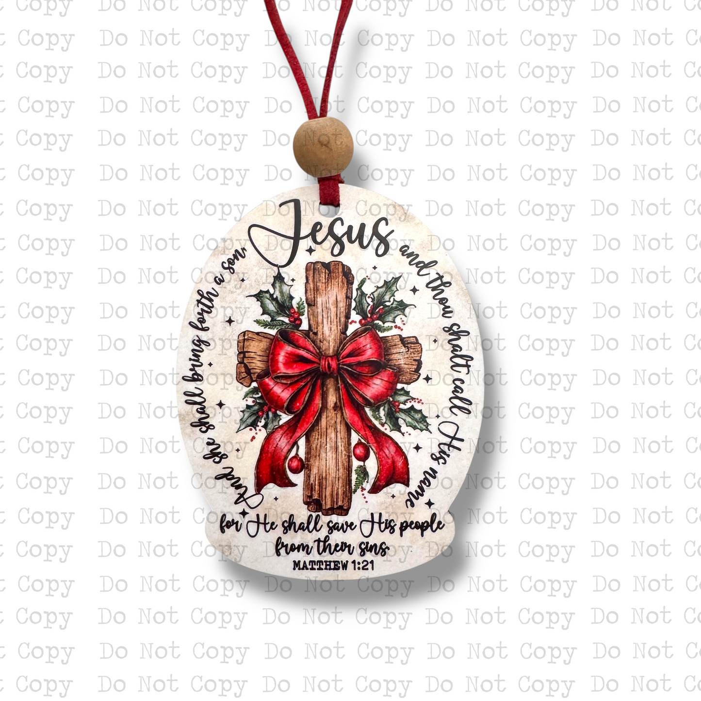 He Shall Save His People Christmas Ornament