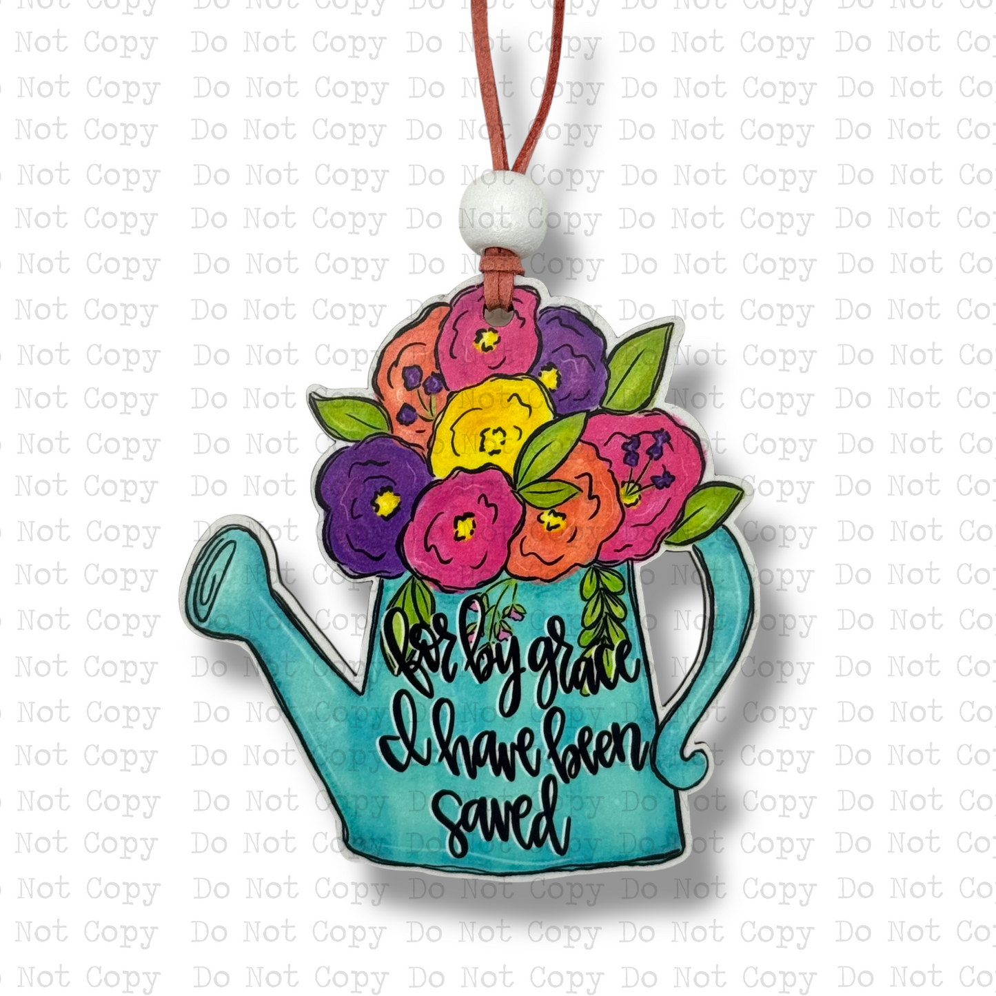 I Have Been Saved Car Charm