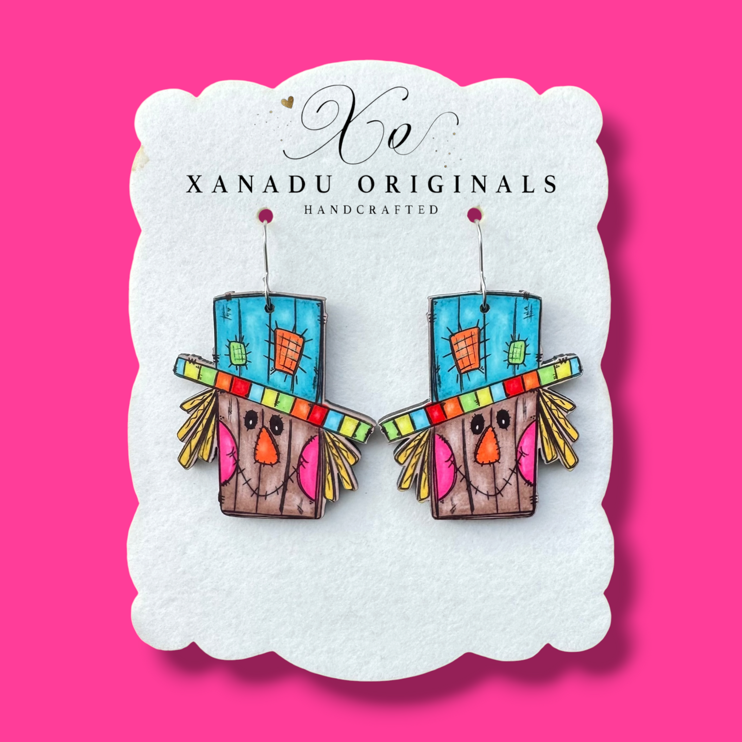Whimsical Scarecrow Earrings