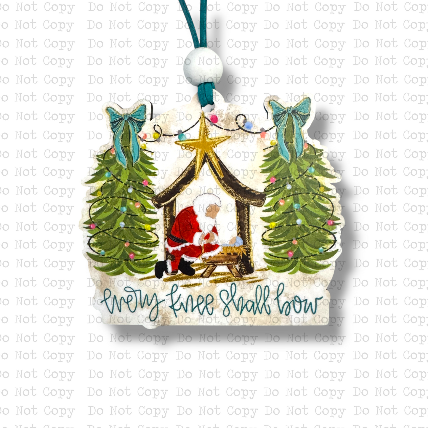 Every Knee Shall Bow Christmas Ornament