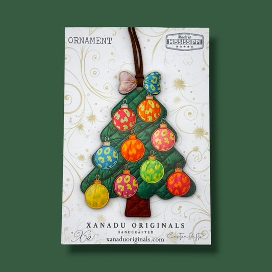 Patchwork Christmas Tree Ornament