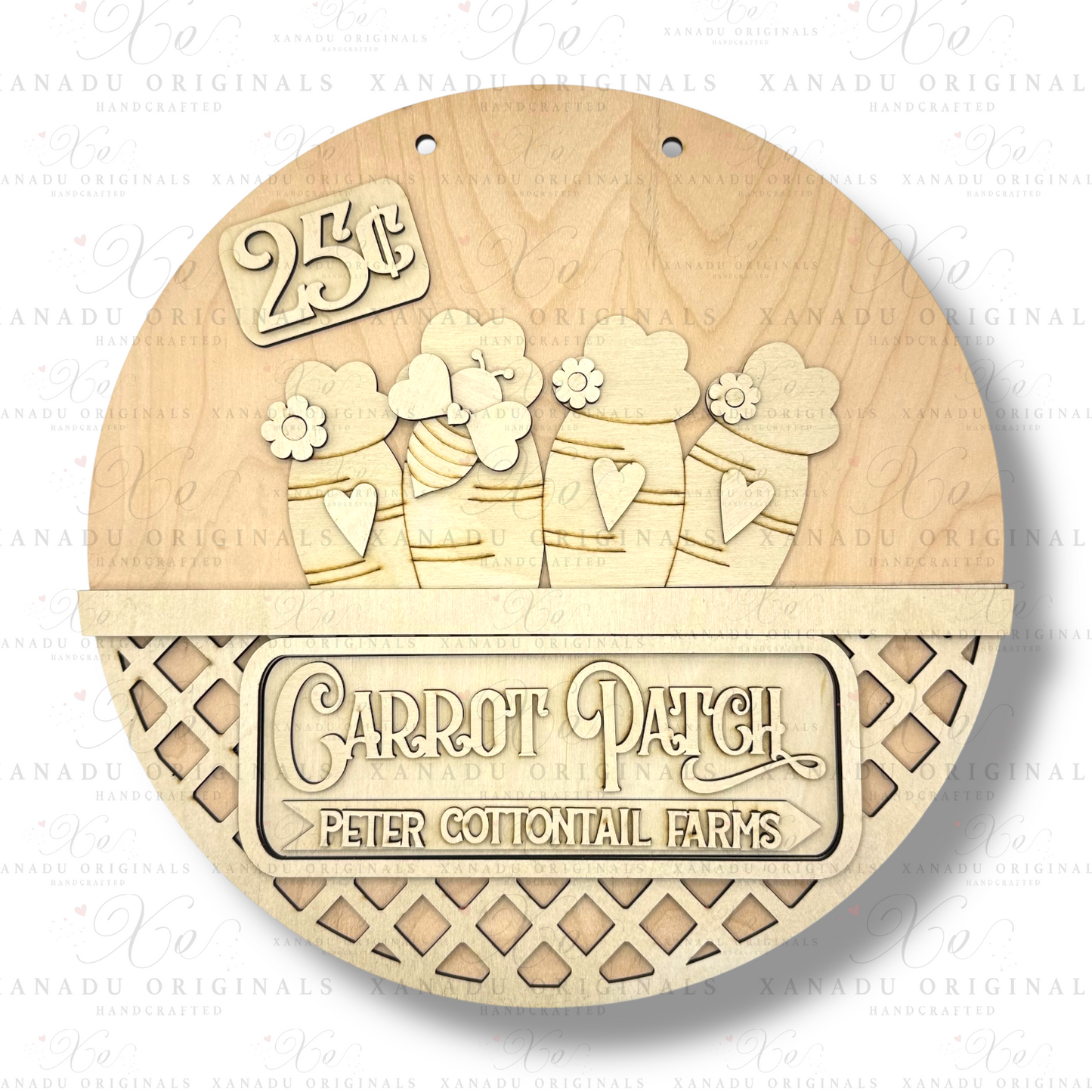 Carrot Patch Interchangeable Wood Sign | DIY