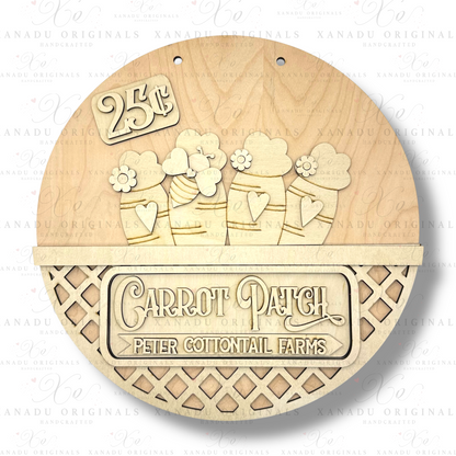 Carrot Patch Interchangeable Wood Sign | DIY