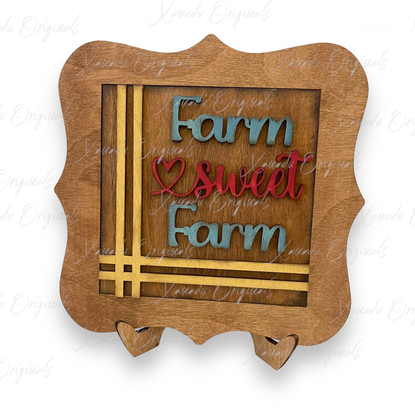 Farm Sweet Farm Wood Sign