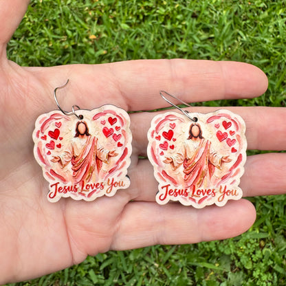 Jesus Loves You Earrings