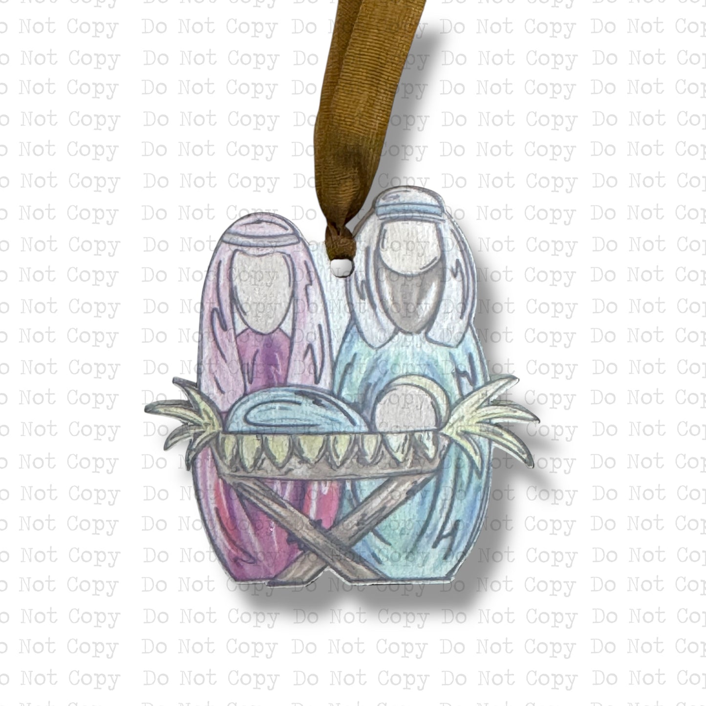 Joseph, Mary and Baby Jesus Mini Ornament