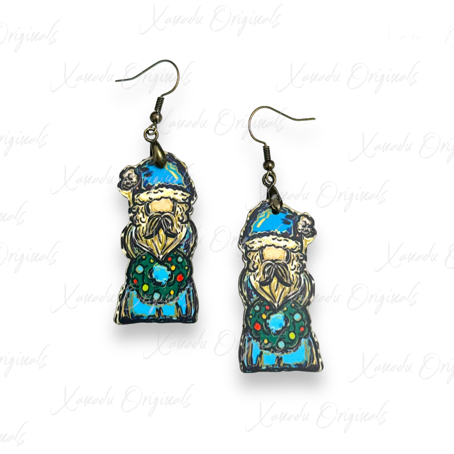 Old World Santa Earrings