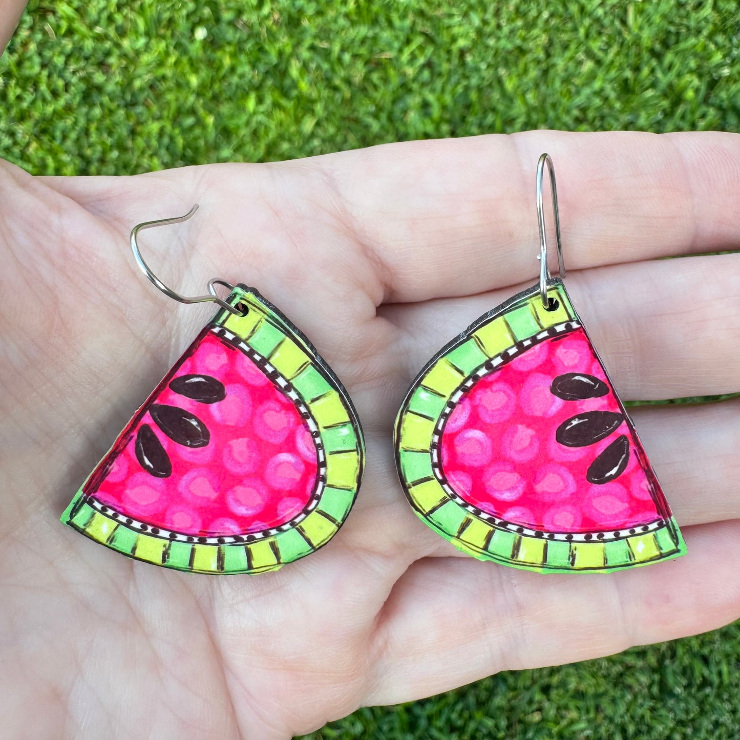 Bright Watermelon Earrings