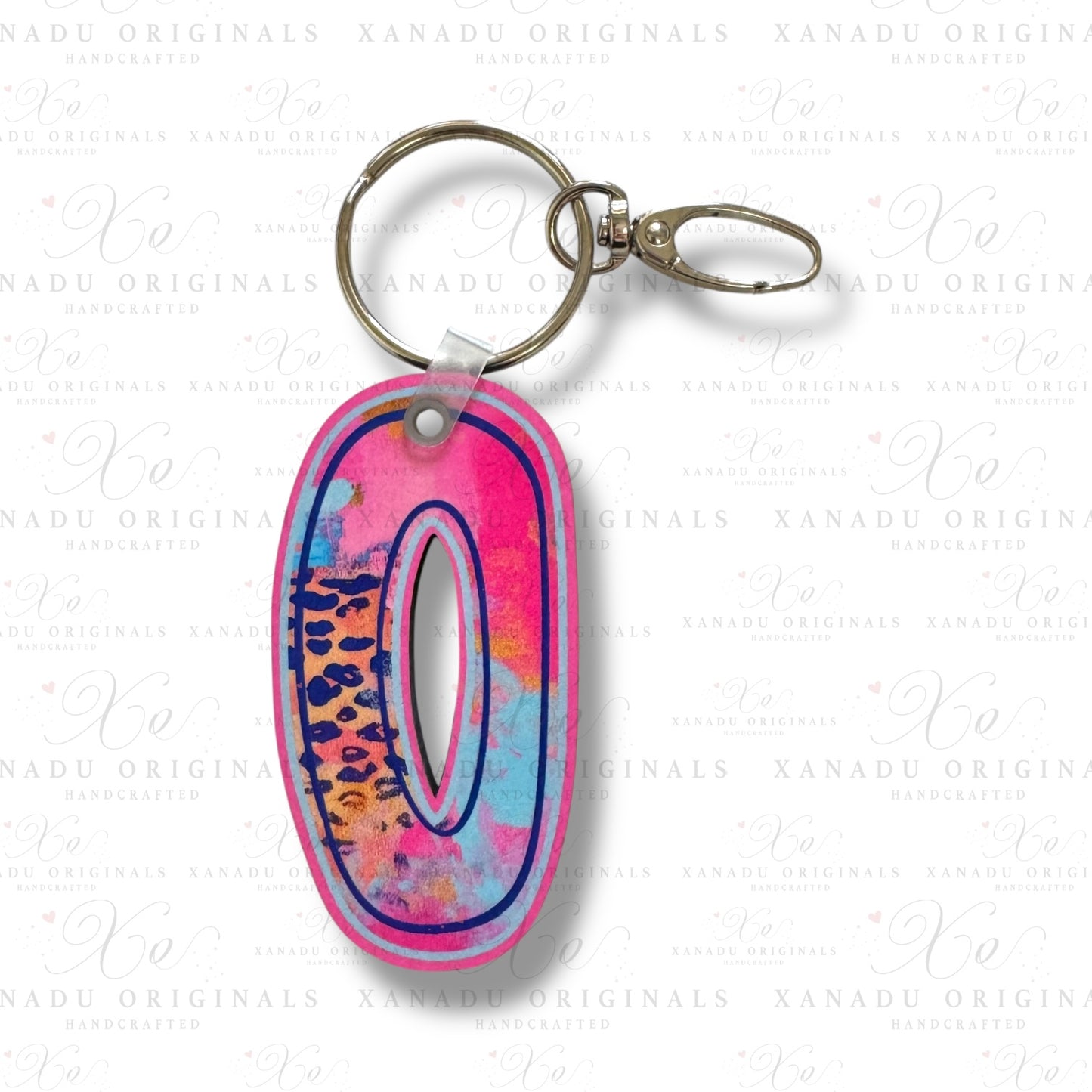 Funky Feline Alpha Keychains (A-Z) | Bag Tag