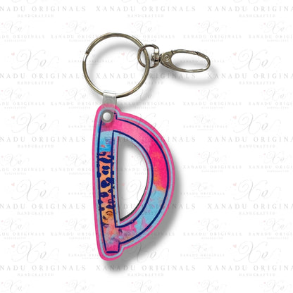 Funky Feline Alpha Keychains (A-Z) | Bag Tag