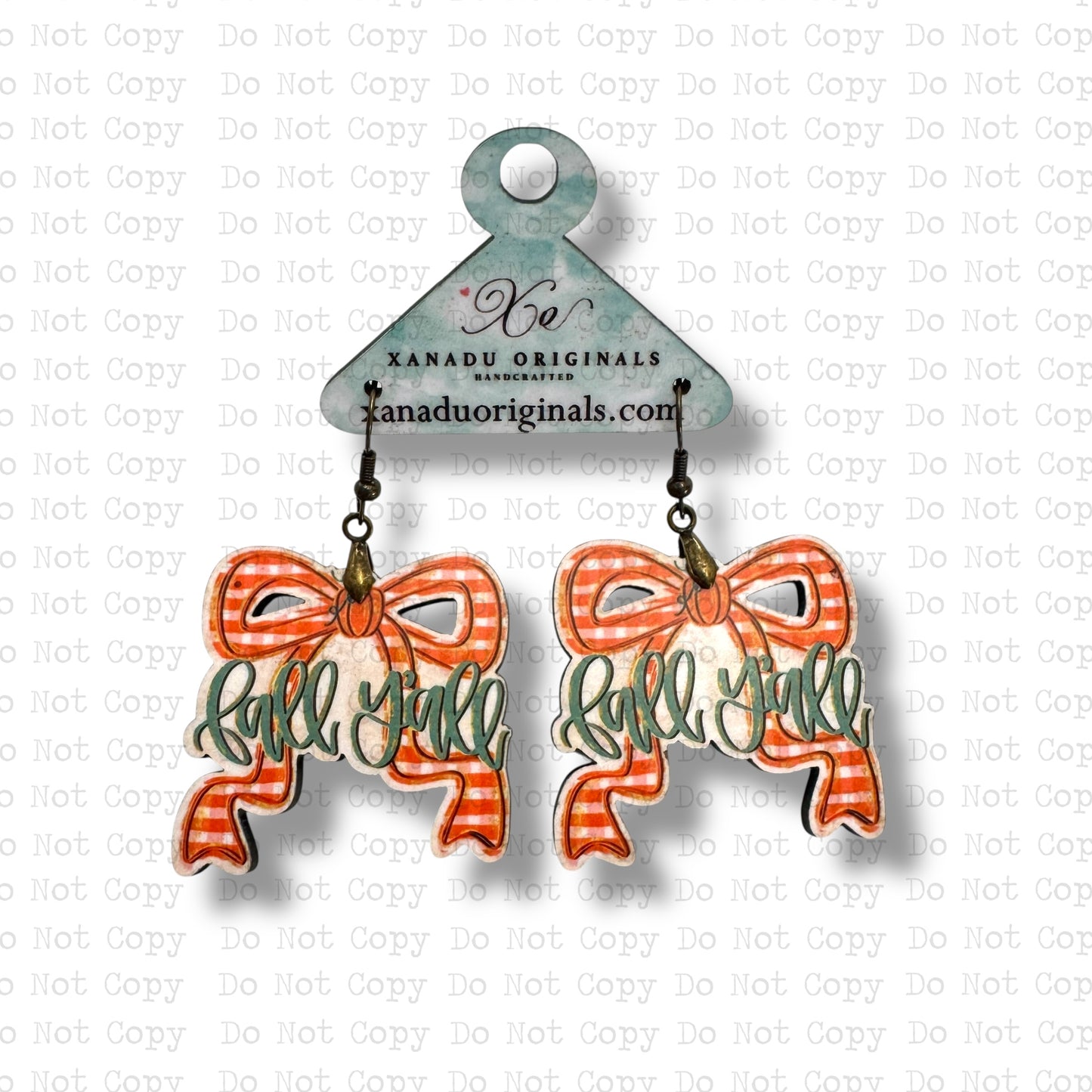 Fall Y'all Bow Earrings