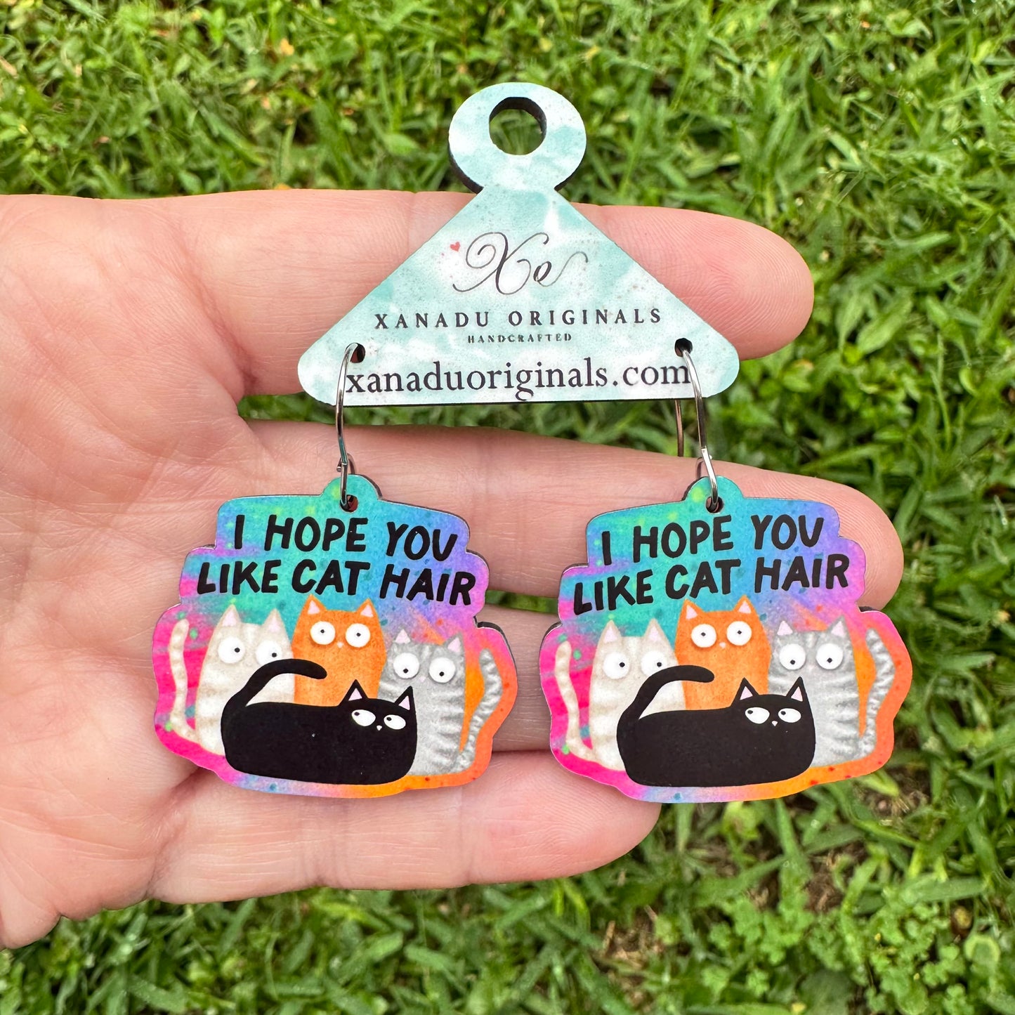 Cat Hair Earrings