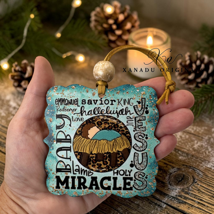 Baby Jesus Miracle Christmas Ornament