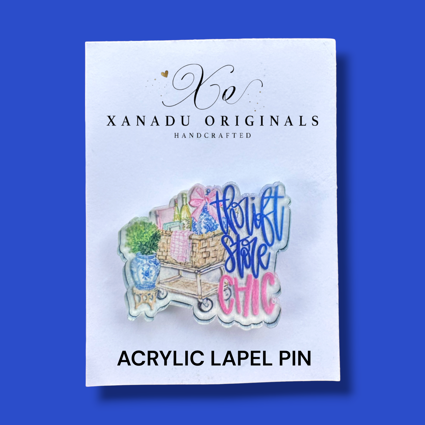 Thrift Store Chic Lapel Pin