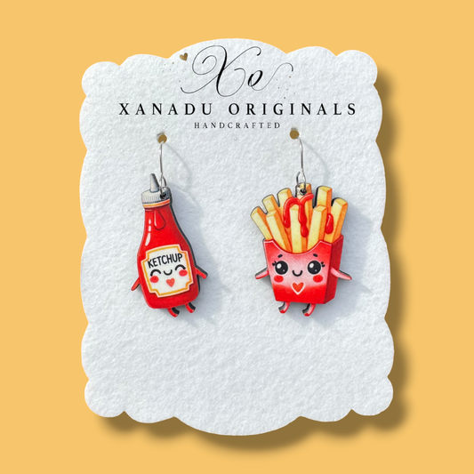 Ketchup To My Fries Earring