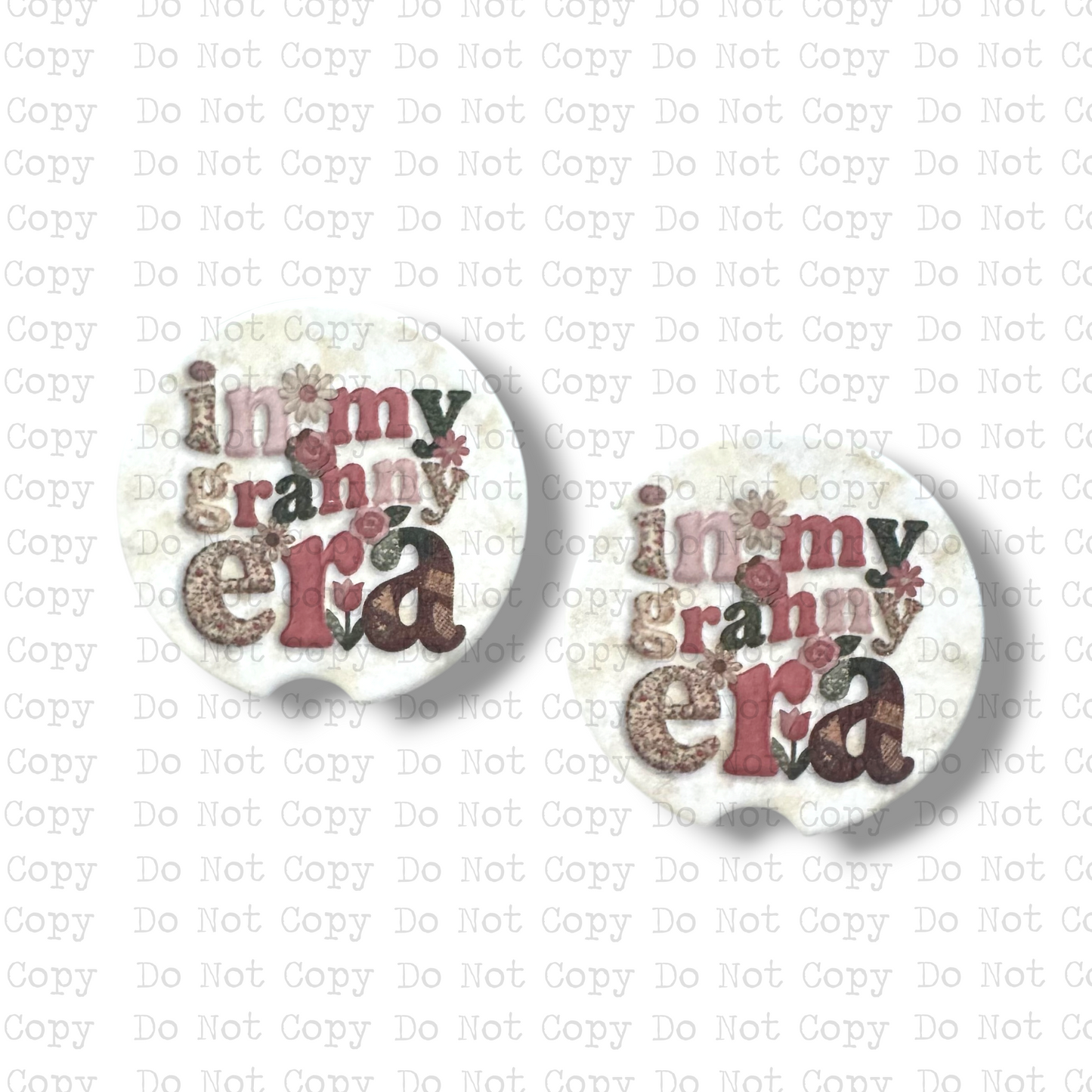 In My Granny Era Ceramic Car Coasters