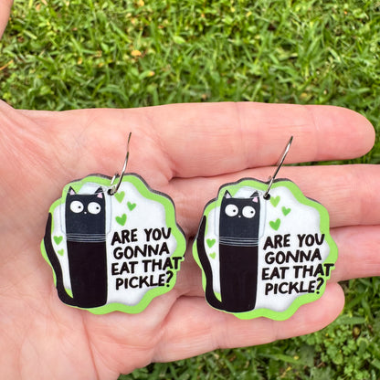 Are You Gonna Eat That Pickle Earrings