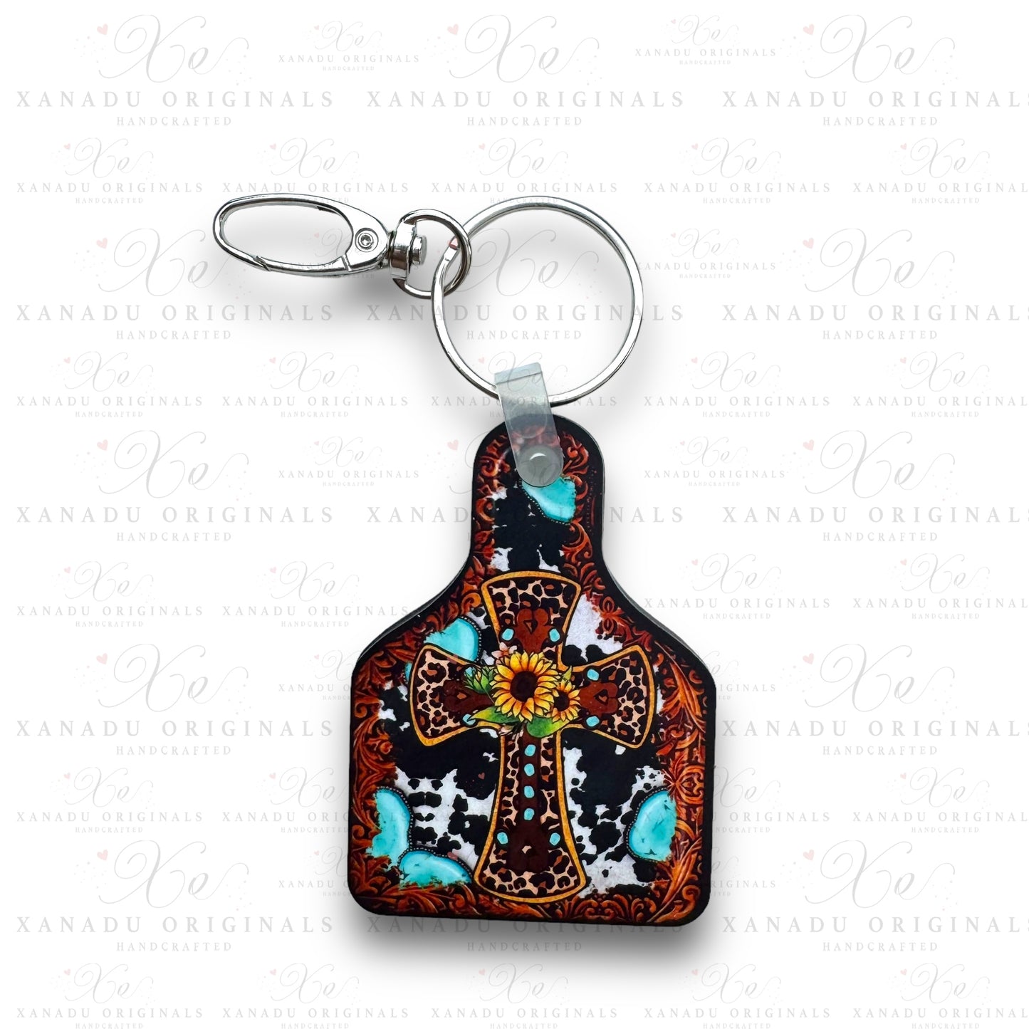 Western Cowtag Keychains | Bag Tag