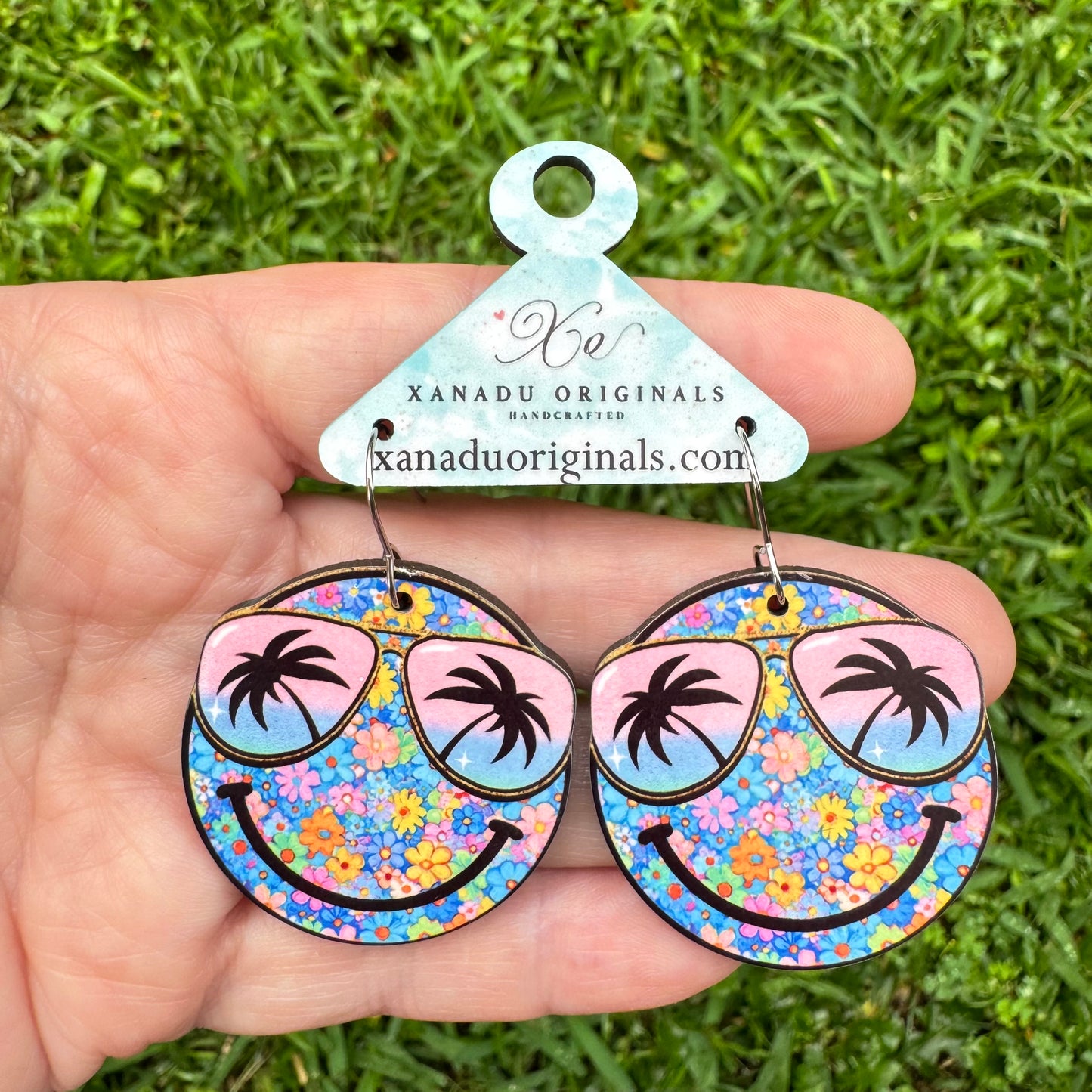 Tropical Smiley Earrings