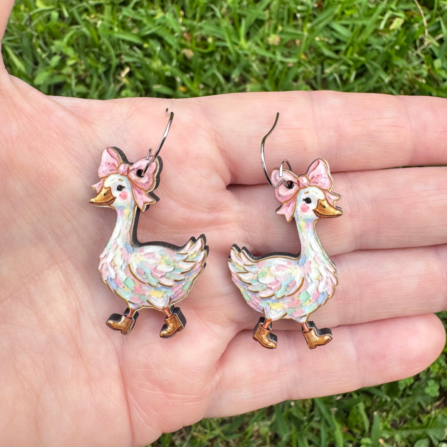 Whimsical Goose Earrings