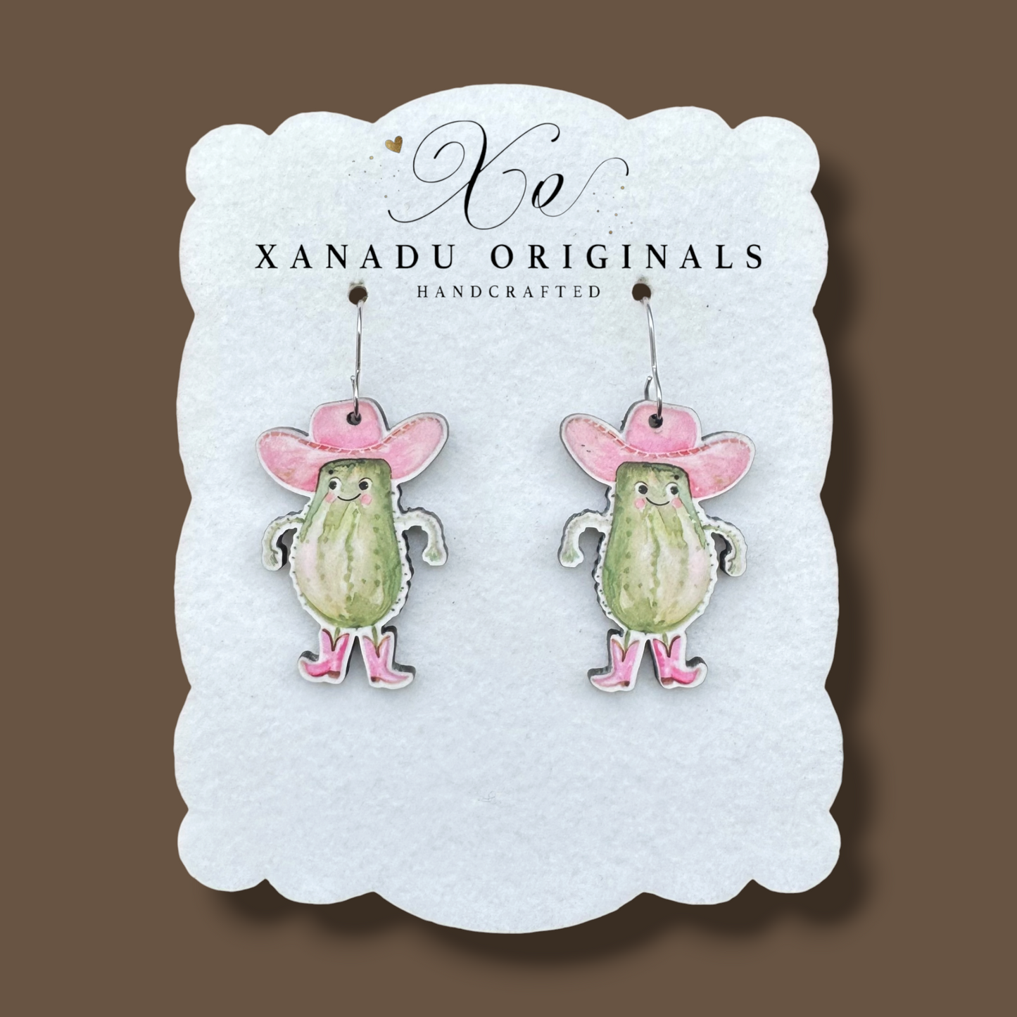 Cowgirl Pickle Earrings