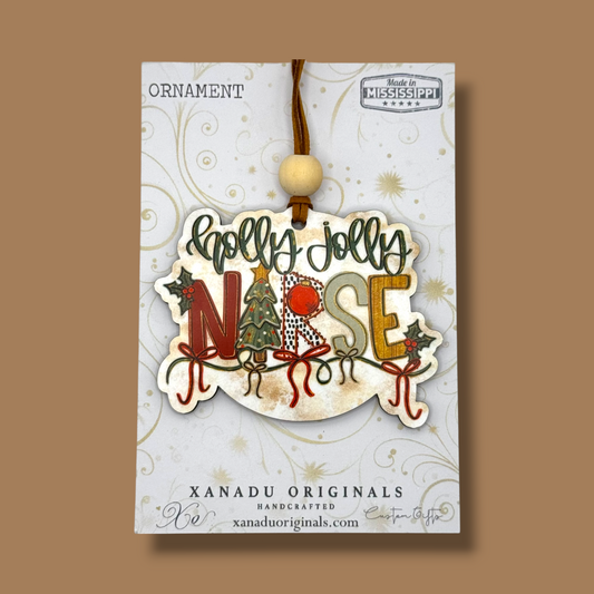 Holly Jolly Nurse Christmas Ornament