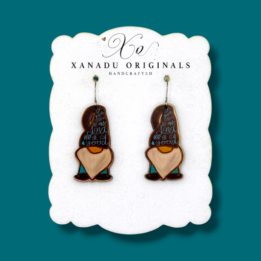 Psalms Gnome Shaped Earrings