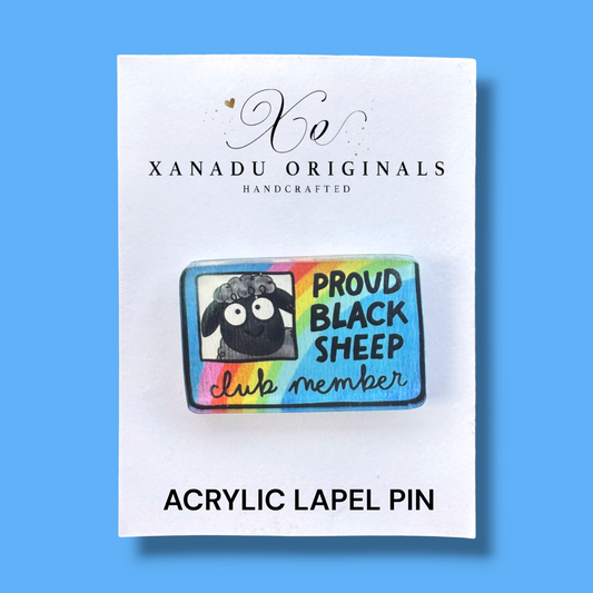 Proud Black Sheep Club Member Lapel Pin