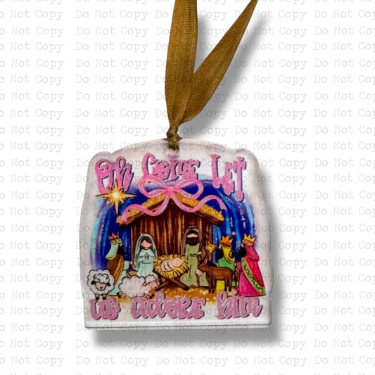 Adore Him Nativity Mini Ornament