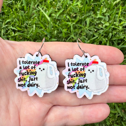 Can't Tolerate Dairy Earrings