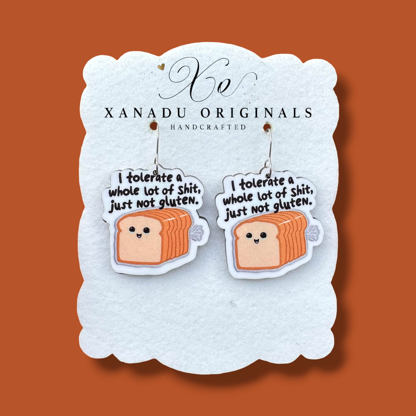 Can't Tolerate Gluten Earrings