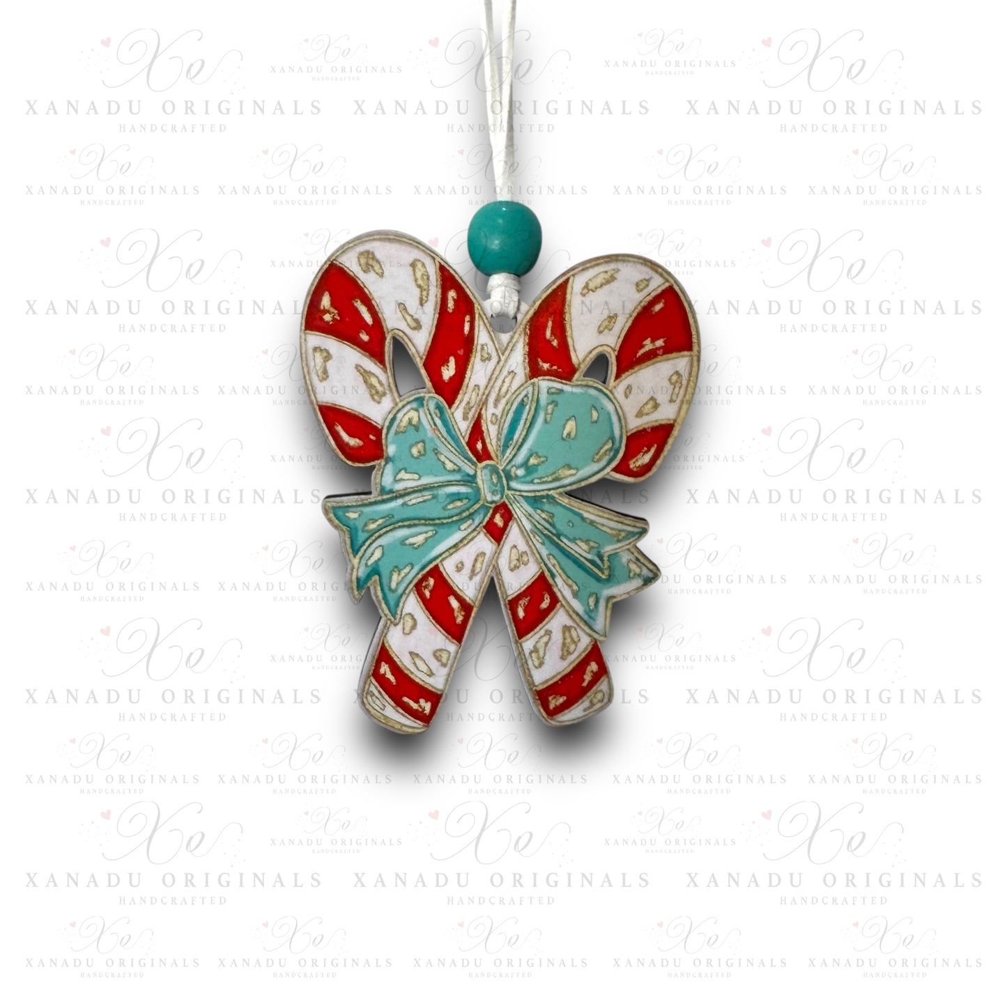 Red Double Candy Cane Ornament