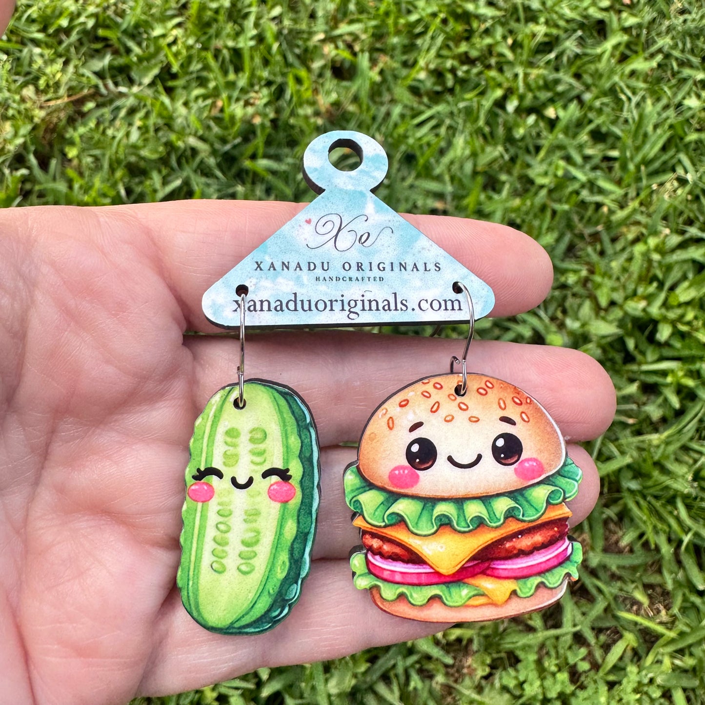Pickle To My Burger Earring