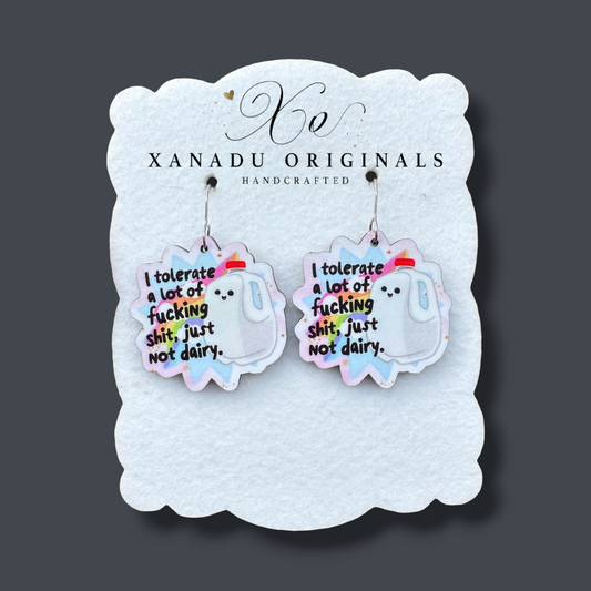 Can't Tolerate Dairy Earrings