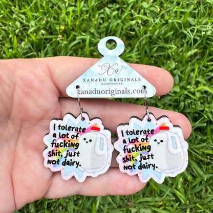 Can't Tolerate Dairy Earrings