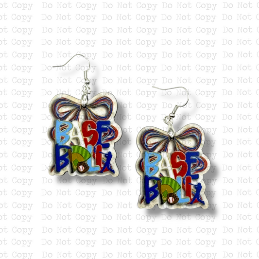 Baseball Coquette Watercolor Magnet