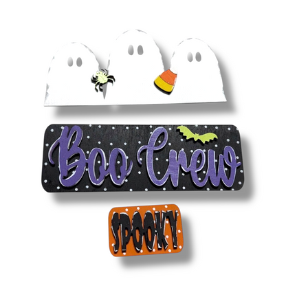 Boo Crew Interchangeable Wood Sign | DIY